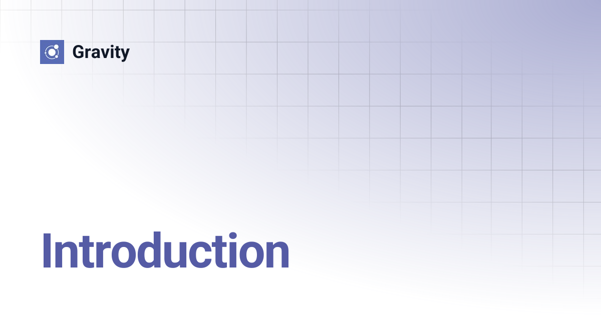 Introduction | Gravity